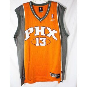 Phoenix Suns Official NBA Steve Nash 13 Jersey Reebok Length+2 Orange Gray 2XL